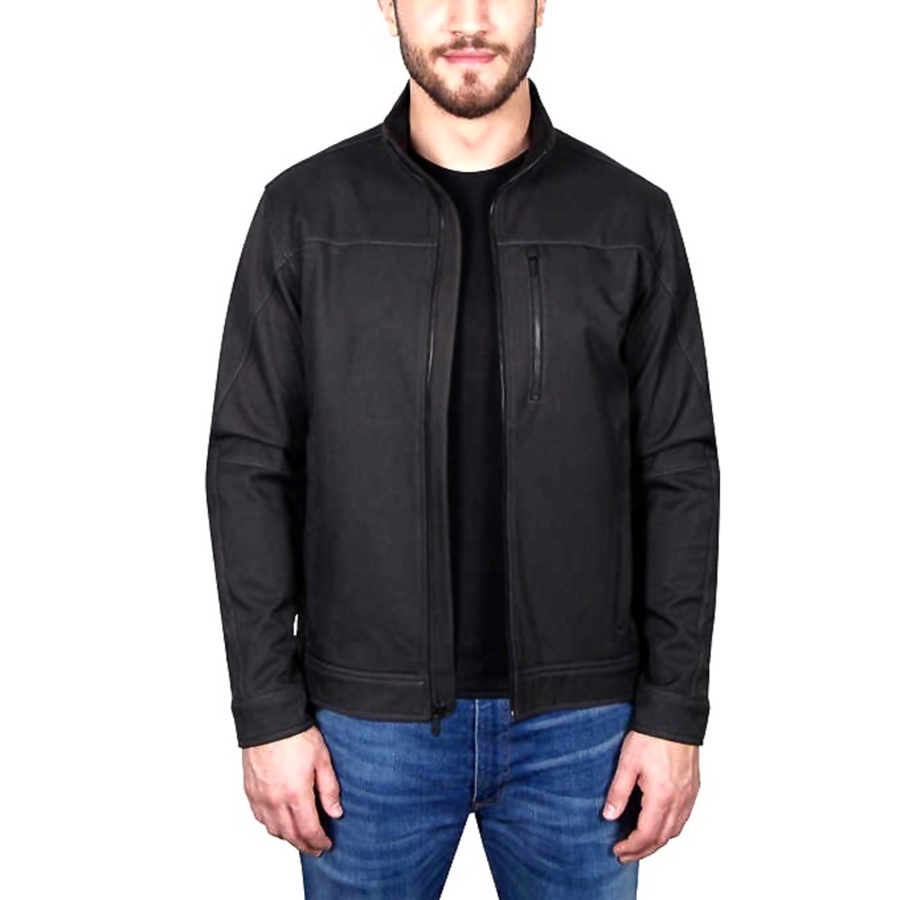 Signature Black Men's Windbreaker Jacket — Size small